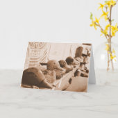 Haal je eenden op een rij - Wenskaart Kaart (Gele Bloem)