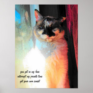 Haal je eigen zonsondergang in Haiku Poster