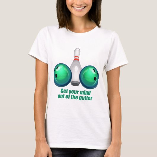 Haal je geest uit de Gutter (groen).png T-shirt (Voorkant)