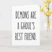 Haal je Ghoul op met deze Funny Halloween Kaart (Gele Bloem)