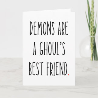 Haal je Ghoul op met deze Funny Halloween Kaart