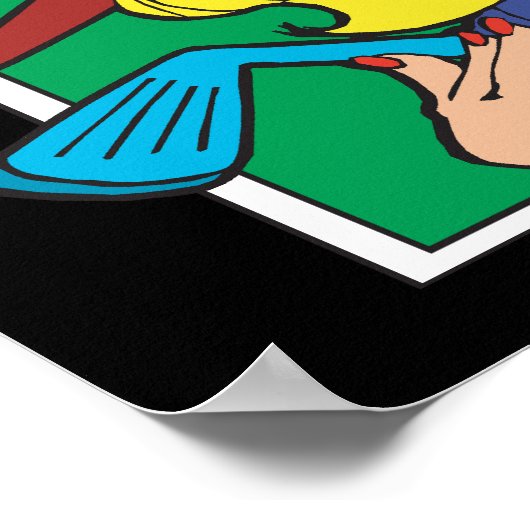 Haal je Golf aan Poster (Hoek)