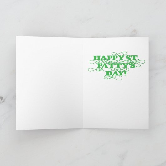 Haal je groen op St. Patty's Day Kikker Kaart (Binnen)