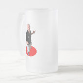 Haal je handen uit mijn bier... matglas bierpul (Voorkant links)