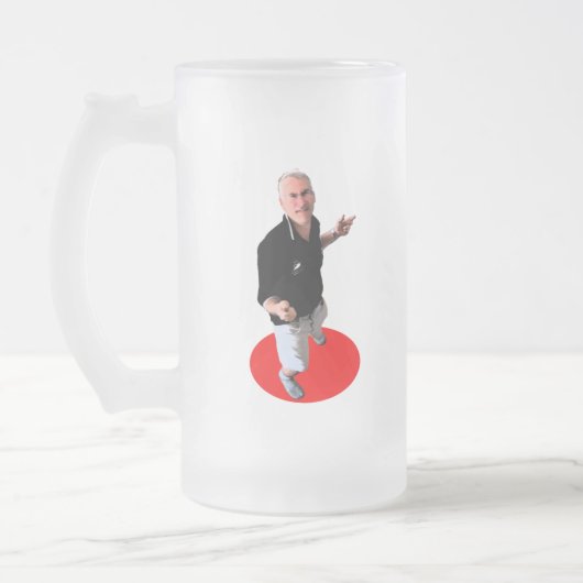 Haal je handen uit mijn bier... matglas bierpul (Links)