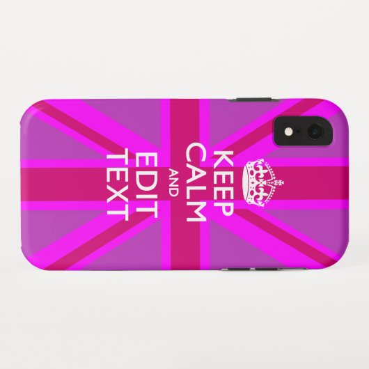 Haal je handgemeen op Fuchsia Union Case-Mate iPhone Case (Achterkant (horizontaal))