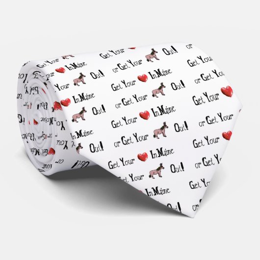 Haal je hart in MaineQuote door Eva Viola Atwater Stropdas (Opgerold)