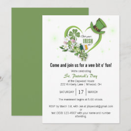 Haal je Ieren aan! St. Patrick's Day Party Invite Kaart