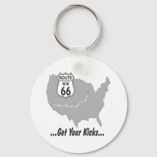 Haal je ijsjes op Route 66 T-shirts en Gifts. Sleutelhanger