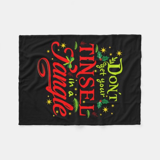 Haal je klatergoud niet in een wirwar van slimme k fleece deken (Voorkant (Horizontaal))