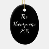 Haal je knobbeltje niet in een grappige hoek keramisch ornament (Achterkant)