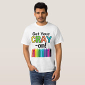 Haal je kraak op de regenboogkunst t-shirt (Voorkant volledig)