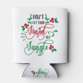 Haal je kuitje niet in een driehoekskerstmis blikjeskoeler (Achterkant)