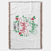 Haal je kuitje niet in een driehoekskerstmis deken (Voorkant Verticaal)