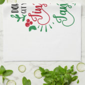 Haal je kuitje niet in een driehoekskerstmis theedoek (Gevouwen)