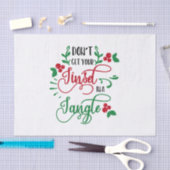 Haal je kuitje niet in een driehoekskerstmis tissuepapier (Craft)