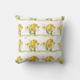 Haal je madeliefjes op een rij! Reversibele kunst Kussen