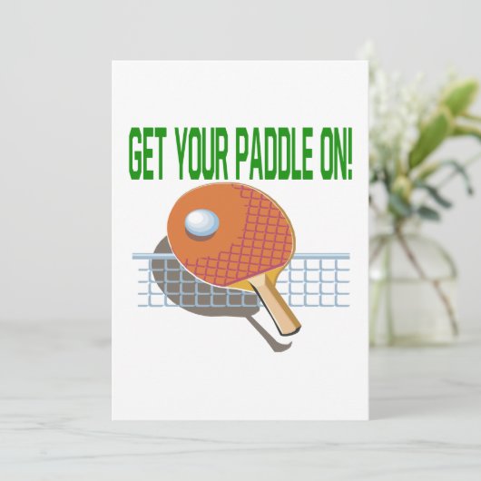 Haal je peddel aan kaart (Staand voorkant)