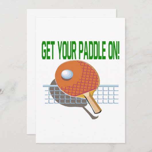 Haal je peddel aan kaart (Voorkant / Achterkant)