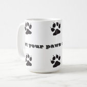 Haal je poten uit mijn beker koffiemok (Voorkant links)