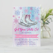 Haal je Schaatsen op ijsschaatsen Kaart (Staand voorkant)