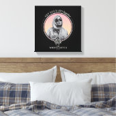 Haal je sh * t bij elkaar - De witte lotus Canvas Afdruk (Insitu (Slaapkamer))