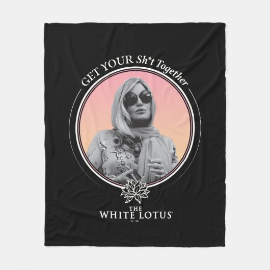 Haal je sh * t bij elkaar - De witte lotus Fleece Deken (Voorkant)