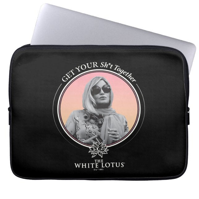 Haal je sh * t bij elkaar - De witte lotus Laptop Sleeve (Voorkant)