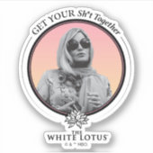 Haal je sh * t bij elkaar - De witte lotus Sticker (Voorkant)