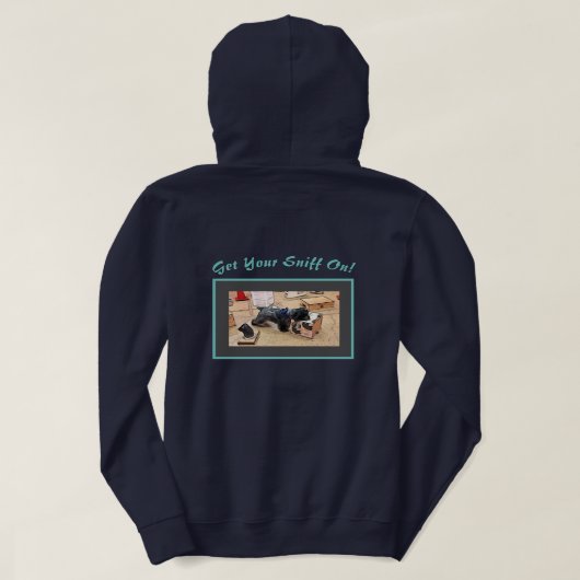 Haal je sniff aan! Hoodie (Design achterkant)