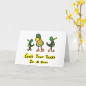 Haal je spullen in de rij kaart (Gele Bloem)