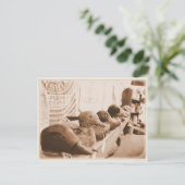 Haal je spullen in een rij - Briefkaart (Staand voorkant)