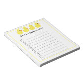 "Haal je spullen in een rij" Notitieblok (Schuin)