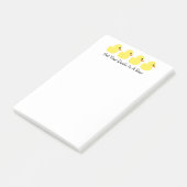 "Haal je spullen in een rij" Post-it Notes (Schuin)