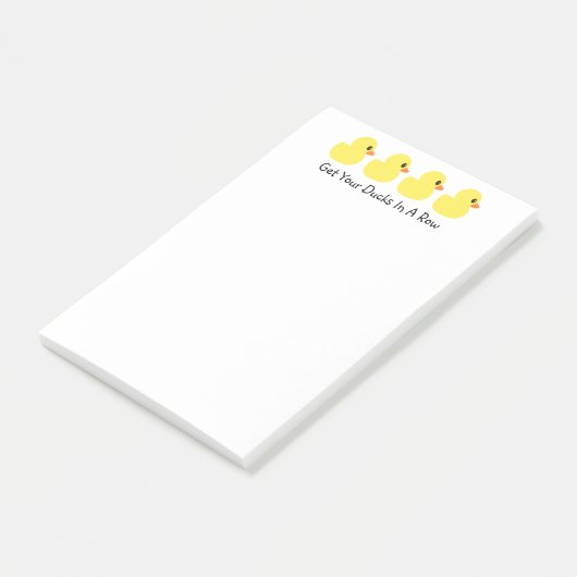 "Haal je spullen in een rij" Post-it Notes (Schuin)