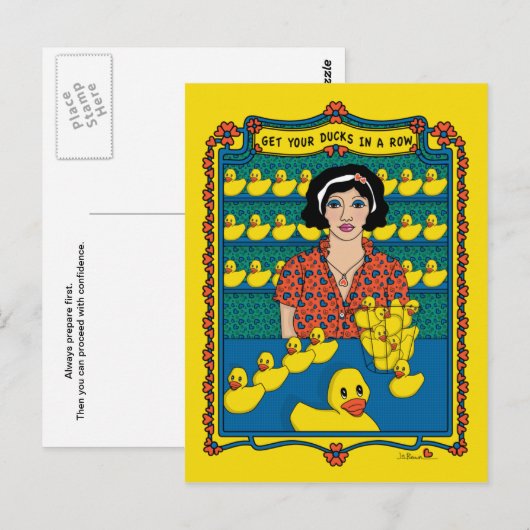 Haal je spullen in een Row_B_ Briefkaart (Voorkant / Achterkant)