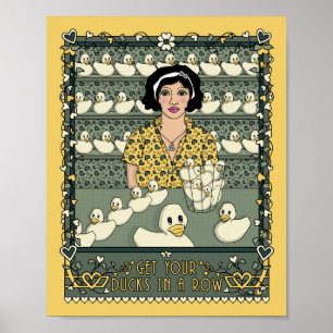 Haal je spullen in een Row_C_8x10 Poster