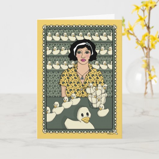 Haal je spullen in een row_C_Greeting Kaart (Gele Bloem)