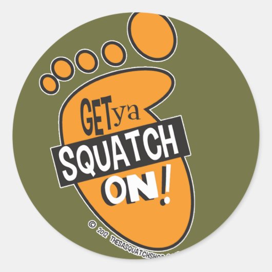Haal je Squatch op! Stickers (Voorkant)