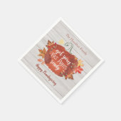 Haal je vetbroek klaar Thanksgiving servetten (Hoek)