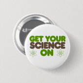 Haal je wetenschap op ronde button 5,7 cm (Voorkant /achterkant)