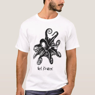 Haal Kraken. Cthulu Octopus STeampunk-shirt T-shirt