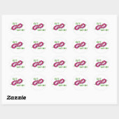 Haal Lei'd! (Paars) Ronde Sticker (Vel)