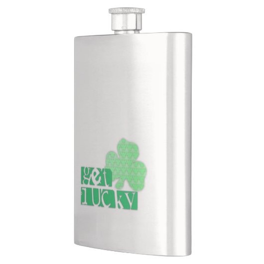 Haal Lucky L Clover Shamrocks St Patty Flask Flacon (Links)