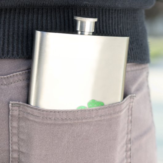 Haal Lucky L Clover Shamrocks St Patty Flask Flacon (Voorbeeld)