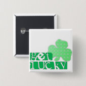 Haal Lucky L Clover Shamrocks St Patty S Button (Voorkant /achterkant)
