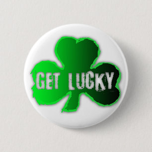Haal Lucky St Patrick's Day Round Button