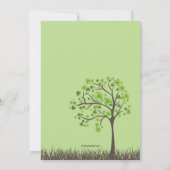 Haal Lucky Tree St. Patrick's Day Invitation Kaart (Achterkant)
