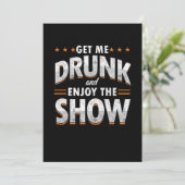 Haal me Drink en geniet van het Show grappig Drink Kaart (Staand voorkant)