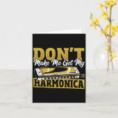 Haal Me Niet Over Mijn Harmonica Te Gebruiken  Kaart (Gele Bloem)